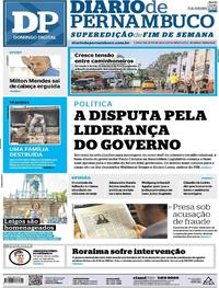 Capa do jornal Diario de Pernambuco 09/12/2018
