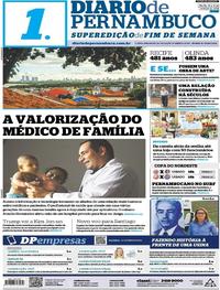 Capa do jornal Diario de Pernambuco 10/03/2018