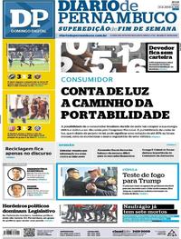 Capa do jornal Diario de Pernambuco 10/06/2018
