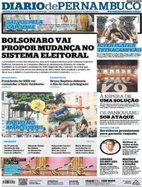 Capa do jornal Diario de Pernambuco 10/12/2018