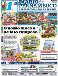 Capa do jornal Diario de Pernambuco 11/02/2018