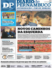 Capa do jornal Diario de Pernambuco 11/11/2018