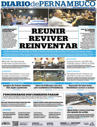 Capa do jornal Diario de Pernambuco 13/03/2018