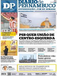 Capa do jornal Diario de Pernambuco 13/05/2018