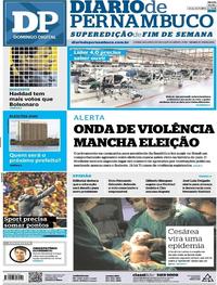 Capa do jornal Diario de Pernambuco 14/10/2018