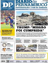 Capa do jornal Diario de Pernambuco 15/04/2018
