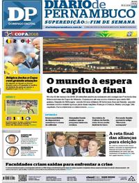 Capa do jornal Diario de Pernambuco 15/07/2018