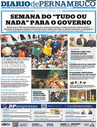 Capa do jornal Diario de Pernambuco 16/02/2018