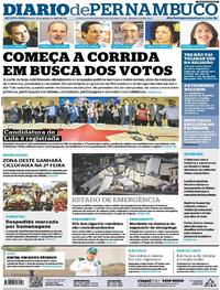 Capa do jornal Diario de Pernambuco 16/08/2018
