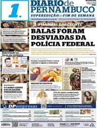 Capa do jornal Diario de Pernambuco 17/03/2018