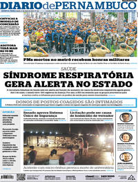Capa do jornal Diario de Pernambuco 17/05/2018