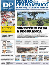 Capa do jornal Diario de Pernambuco 18/02/2018