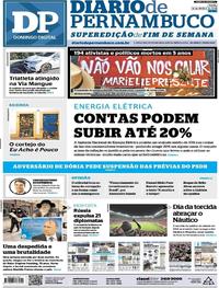Capa do jornal Diario de Pernambuco 18/03/2018