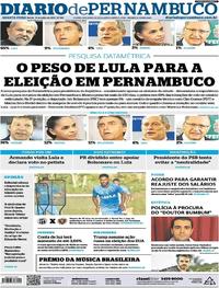 Capa do jornal Diario de Pernambuco 18/07/2018