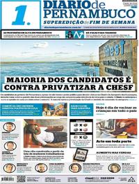 Capa do jornal Diario de Pernambuco 18/08/2018