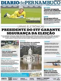 Capa do jornal Diario de Pernambuco 18/09/2018