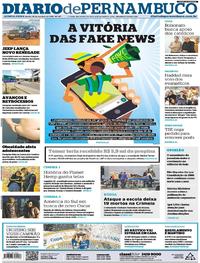 Capa do jornal Diario de Pernambuco 18/10/2018