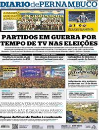 Capa do jornal Diario de Pernambuco 19/07/2018