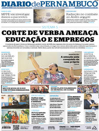 Capa do jornal Diario de Pernambuco 19/12/2018