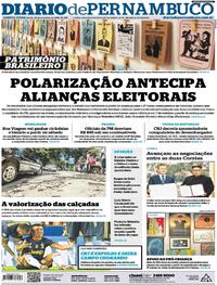 Capa do jornal Diario de Pernambuco 20/09/2018