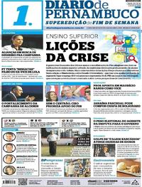 Capa do jornal Diario de Pernambuco 21/07/2018
