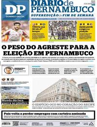 Capa do jornal Diario de Pernambuco 22/07/2018