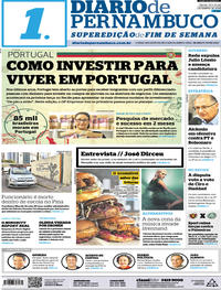 Capa do jornal Diario de Pernambuco 22/09/2018