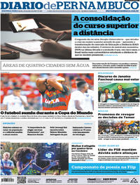 Capa do jornal Diario de Pernambuco 23/07/2018