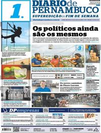 Capa do jornal Diario de Pernambuco 24/02/2018