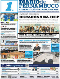 Capa do jornal Diario de Pernambuco 24/03/2018