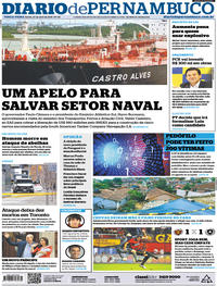 Capa do jornal Diario de Pernambuco 24/04/2018