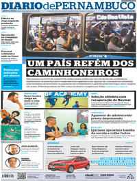 Capa do jornal Diario de Pernambuco 24/05/2018