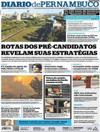 Capa do jornal Diario de Pernambuco 24/07/2018