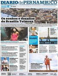 Capa do jornal Diario de Pernambuco 24/08/2018