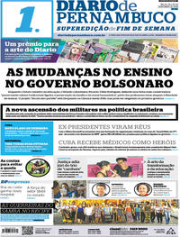 Capa do jornal Diario de Pernambuco 24/11/2018