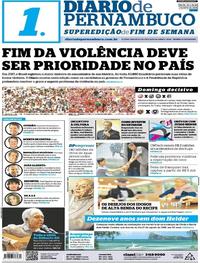 Capa do jornal Diario de Pernambuco 25/08/2018