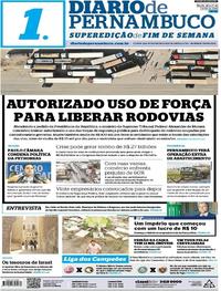 Capa do jornal Diario de Pernambuco 26/05/2018