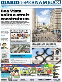 Capa do jornal Diario de Pernambuco 26/06/2018