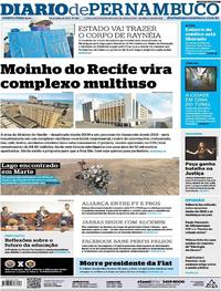 Capa do jornal Diario de Pernambuco 26/07/2018