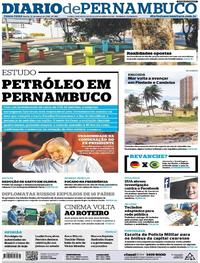Capa do jornal Diario de Pernambuco 27/03/2018