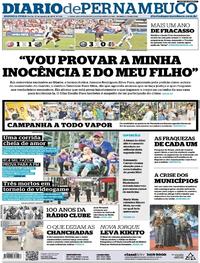 Capa do jornal Diario de Pernambuco 27/08/2018