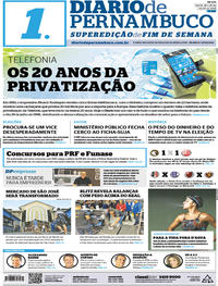 Capa do jornal Diario de Pernambuco 28/07/2018