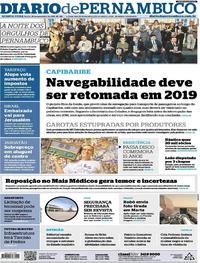 Capa do jornal Diario de Pernambuco 28/11/2018