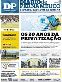 Capa do jornal Diario de Pernambuco 29/07/2018