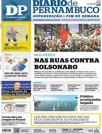 Capa do jornal Diario de Pernambuco 30/09/2018