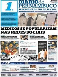 Capa do jornal Diario de Pernambuco 31/03/2018