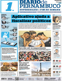 Capa do jornal Diario de Pernambuco 06/04/2019