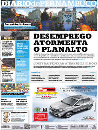 Capa do jornal Diario de Pernambuco 06/05/2019