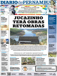 Capa do jornal Diario de Pernambuco 08/02/2019