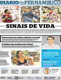 Capa do jornal Diario de Pernambuco 08/04/2019